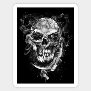 Grim Reaper Skull Magnet